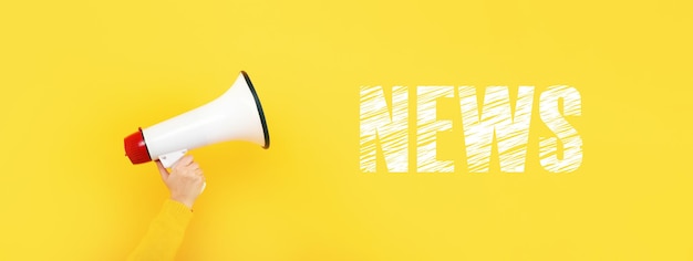 megaphone and news