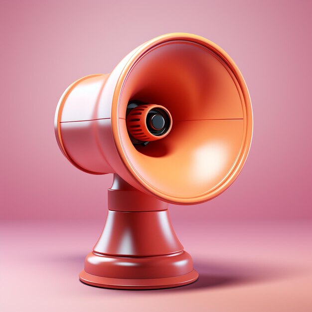 Megaphone speaker or loudspeaker notification Marketing time concept Online news with loudspeaker megaphone icon generative ai