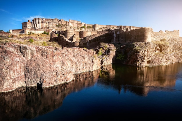 Mehrangarh fort in India