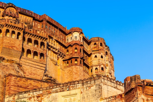 インドのジョードプル市にあるメヘランガール城塞