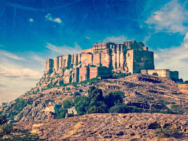 Foto mehrangarh forte jodhpur rajasthan india