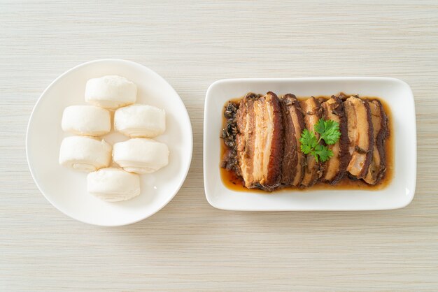 Mei Cai Kou Rou of Steam Belly Varkensvlees Met Swatow Mosterd Cubbage Recepten - Chinees eten