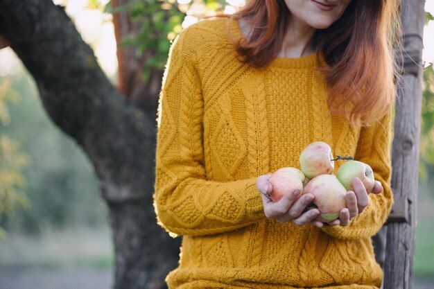 Meisje en appels