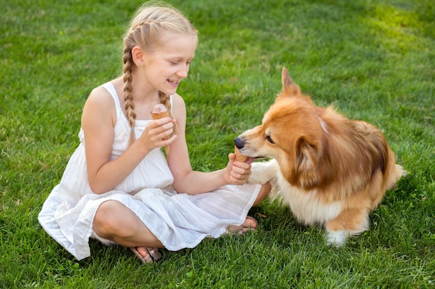 Meisje en hond