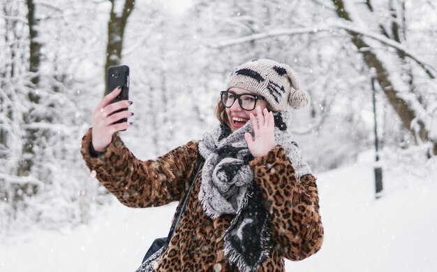 Meisje met videochat