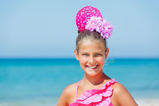 meisje op het strand