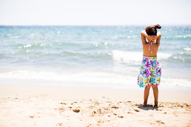 Meisje op het strand