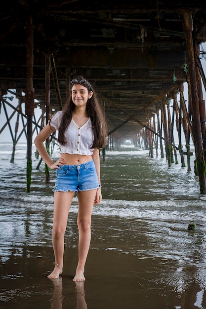 Meisje op het strand