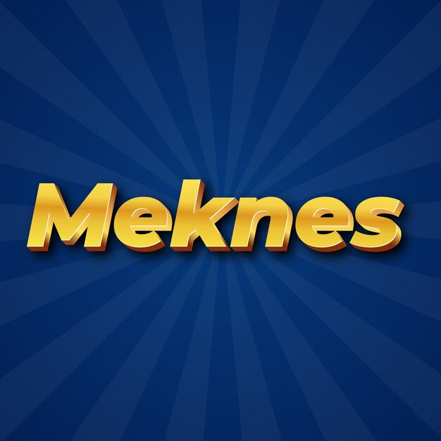 Meknes text effect gold jpg attractive background card photo