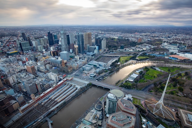 Melbourne Cbd At Sunrise