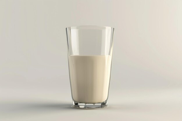 Foto melk in een glas geïsoleerd op een witte achtergrond