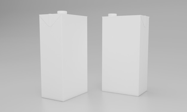 Melkpak Verpakking Pakketontwerp 3D Rendered