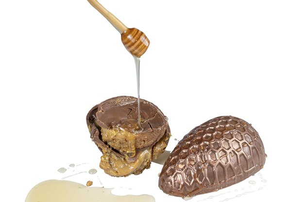 Melkschokolade paaseier gevuld met Braziliaanse honingtaart_14