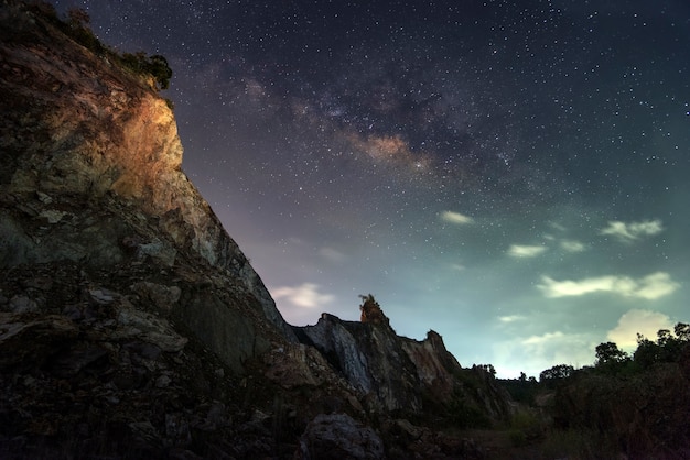 Melkweg melkweg astrofotografie nachtlandschap