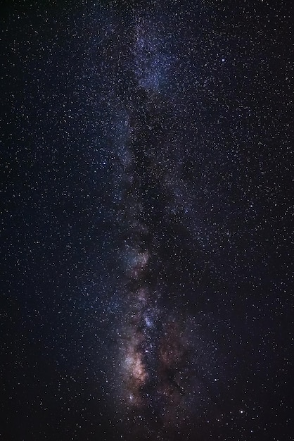 Melkwegstelsel Foto met lange sluitertijd met korrel