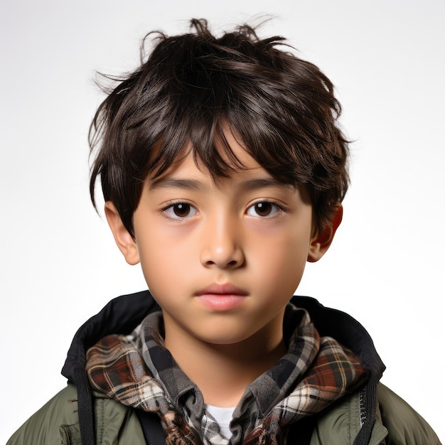 Mellow 13YearOld Japanese Boy with Relaxed Expression