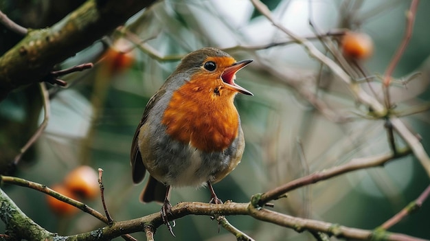 Melodic Bird Calls in Nature