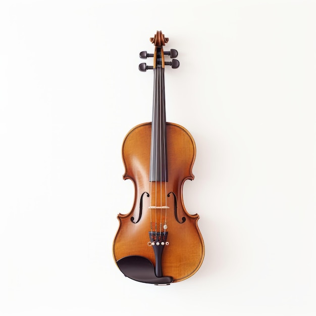 孤独 の 中 の 旋律 白い キャンバス に 描か れ た 優雅 な バイオリン
