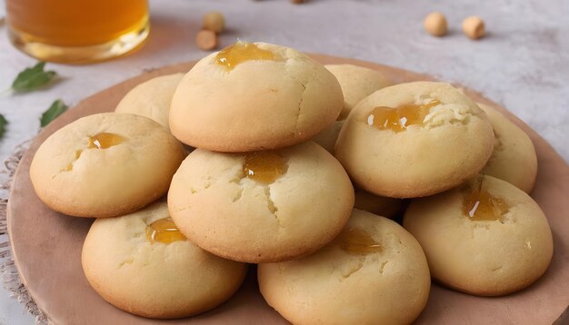 Photo melon cookies with honey