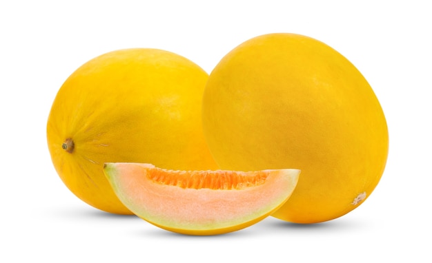 Melone isolato su sfondo bianco