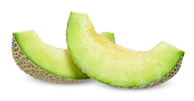 Melon isolated on white clipping path