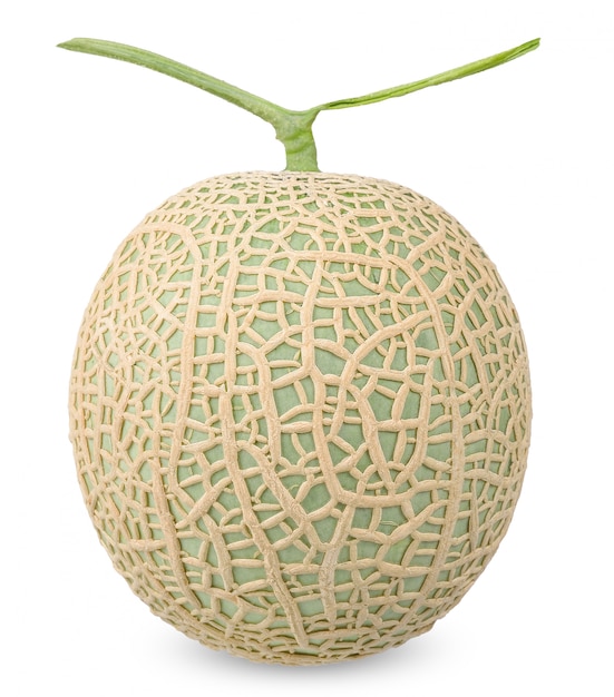 Melon isolated on white with clipping path