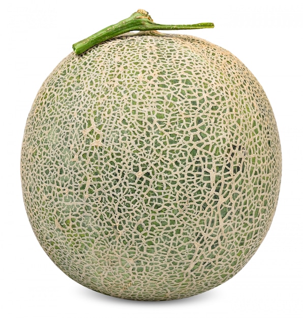 Melon isolated on white with clipping path