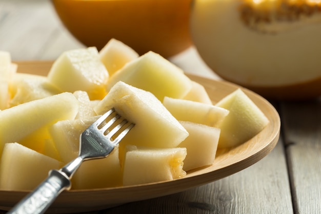 Photo melon on table