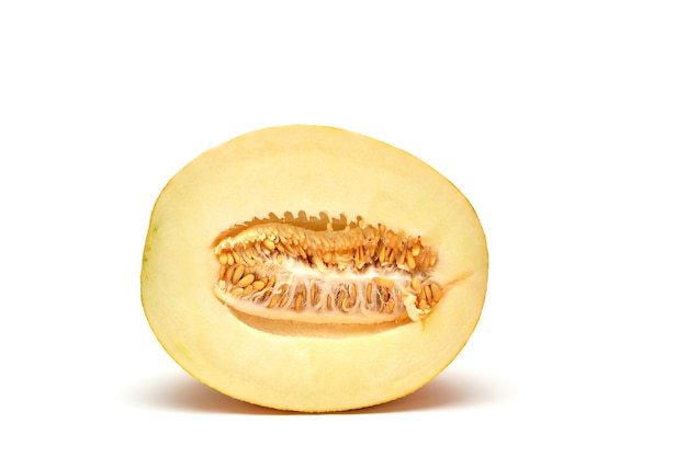 Melon on white background