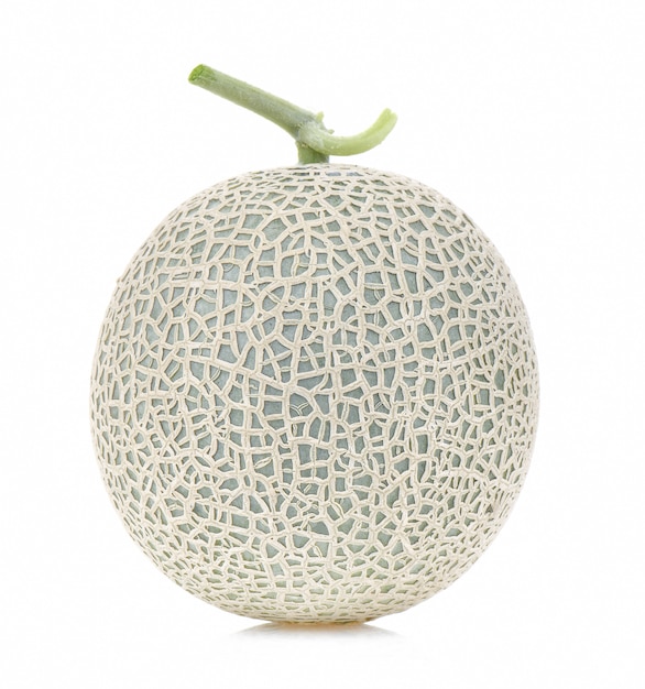 Melon on white background.