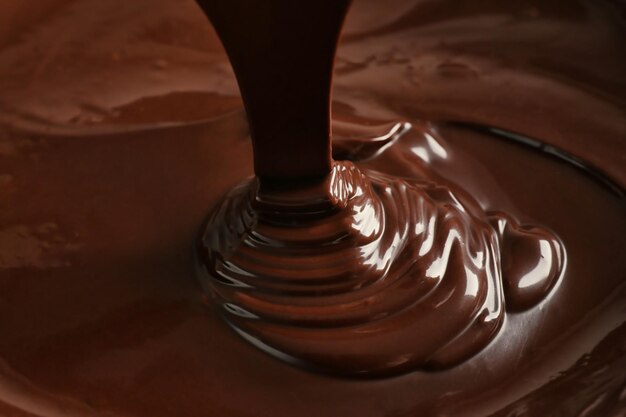 Melted chocolate background