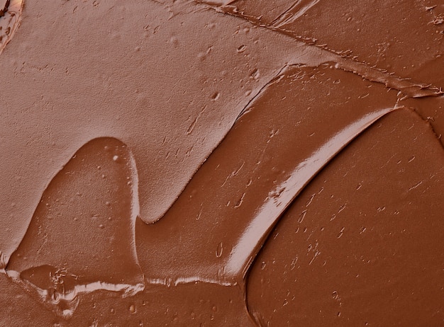 Melted chocolate texture, top view