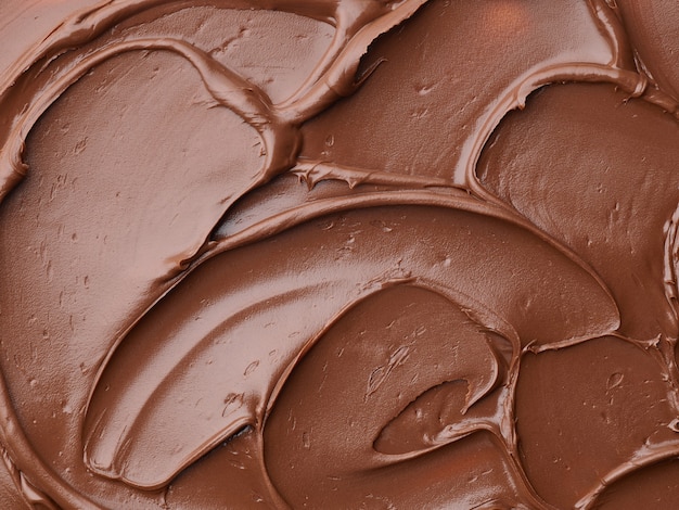 Melted chocolate texture, top view