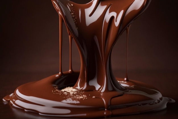 Melted chocolate