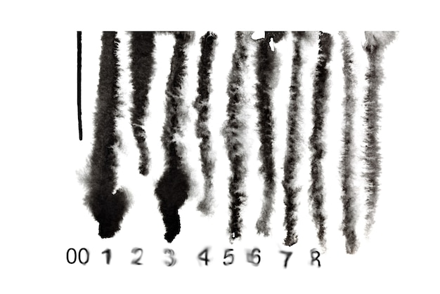 Melted down barcode. Economic recession concept