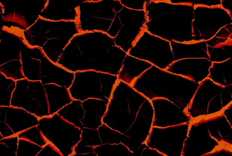 Photo melted lava texture overheated hell background mountain magma abstract wallpaper