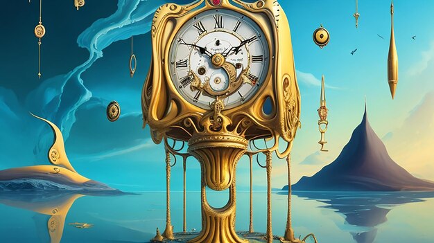 Melting Clocks and Surreal Elements