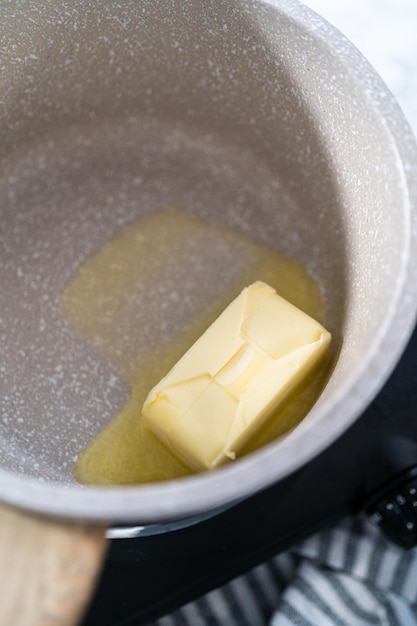 Melting unsalted butter