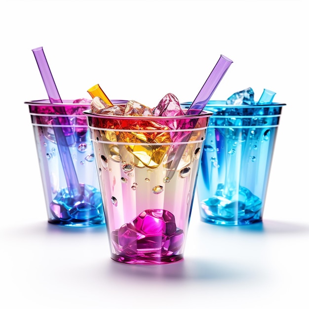 Photo members mark 4pack tritan hammered tumblers with lids and straws set