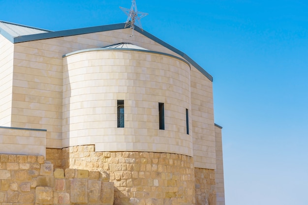 La chiesa commemorativa di mosè sul monte nebo, in giordania