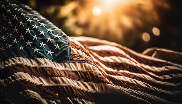 Photo memorial day american flag background