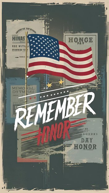 Memorial Day background Honoring all who served banner vector illustration generated by AI