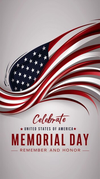 Photo memorial day design