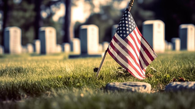 Memorial Day patriottische Amerikaanse achtergrond generatieve AI