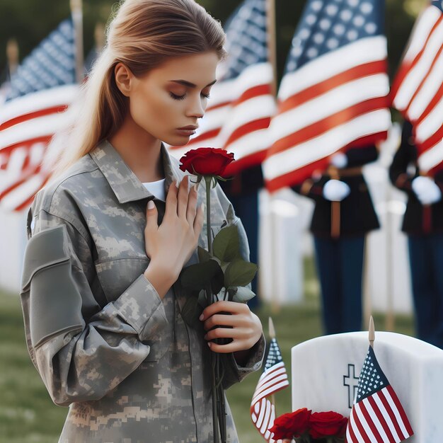 Photo memorial day remembering the fallen soldiers around the world