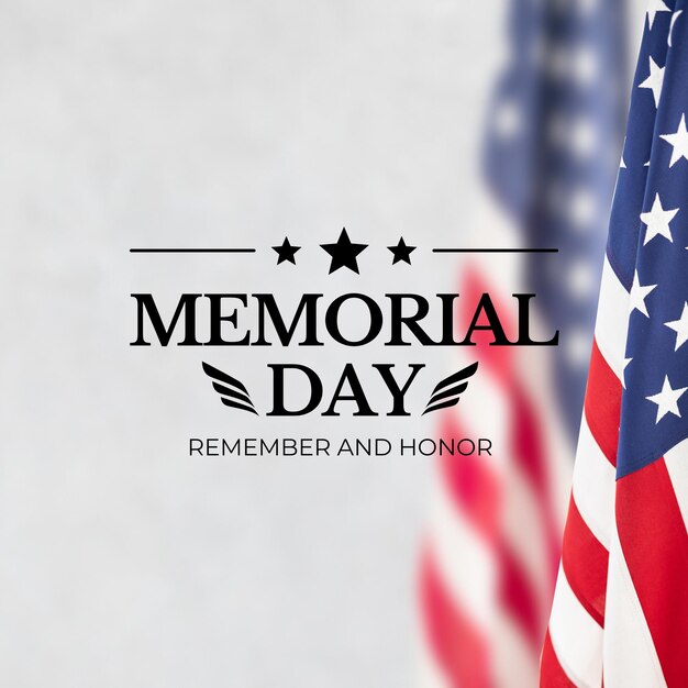 Photo memorial day social media post