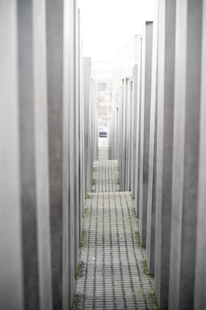 Photo memorial to the murdered jews of europe in berlin tourism and history concept