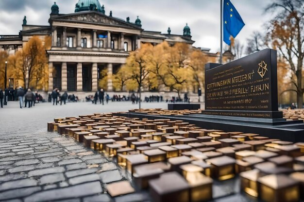 Photo a memorial for the victims of the war.