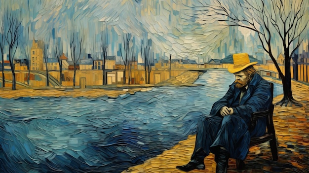 Foto ricordi di van gogh dipinti che riflettono la bellezza e la serenità del brabante