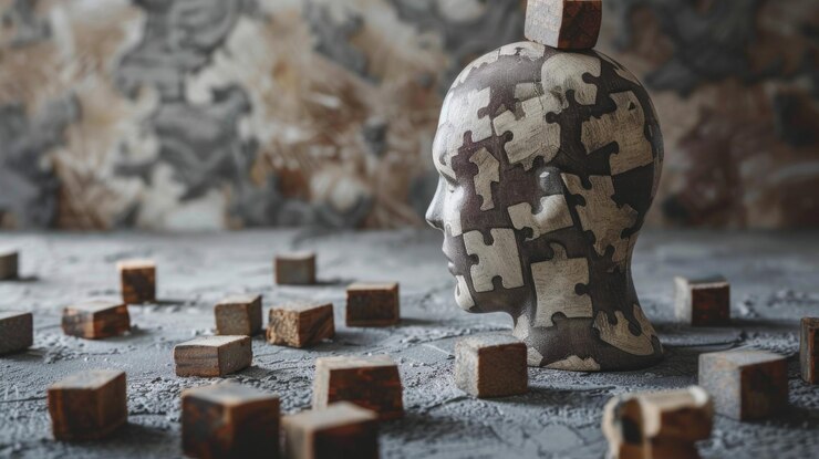 Photo memory challenge isolated with grey background